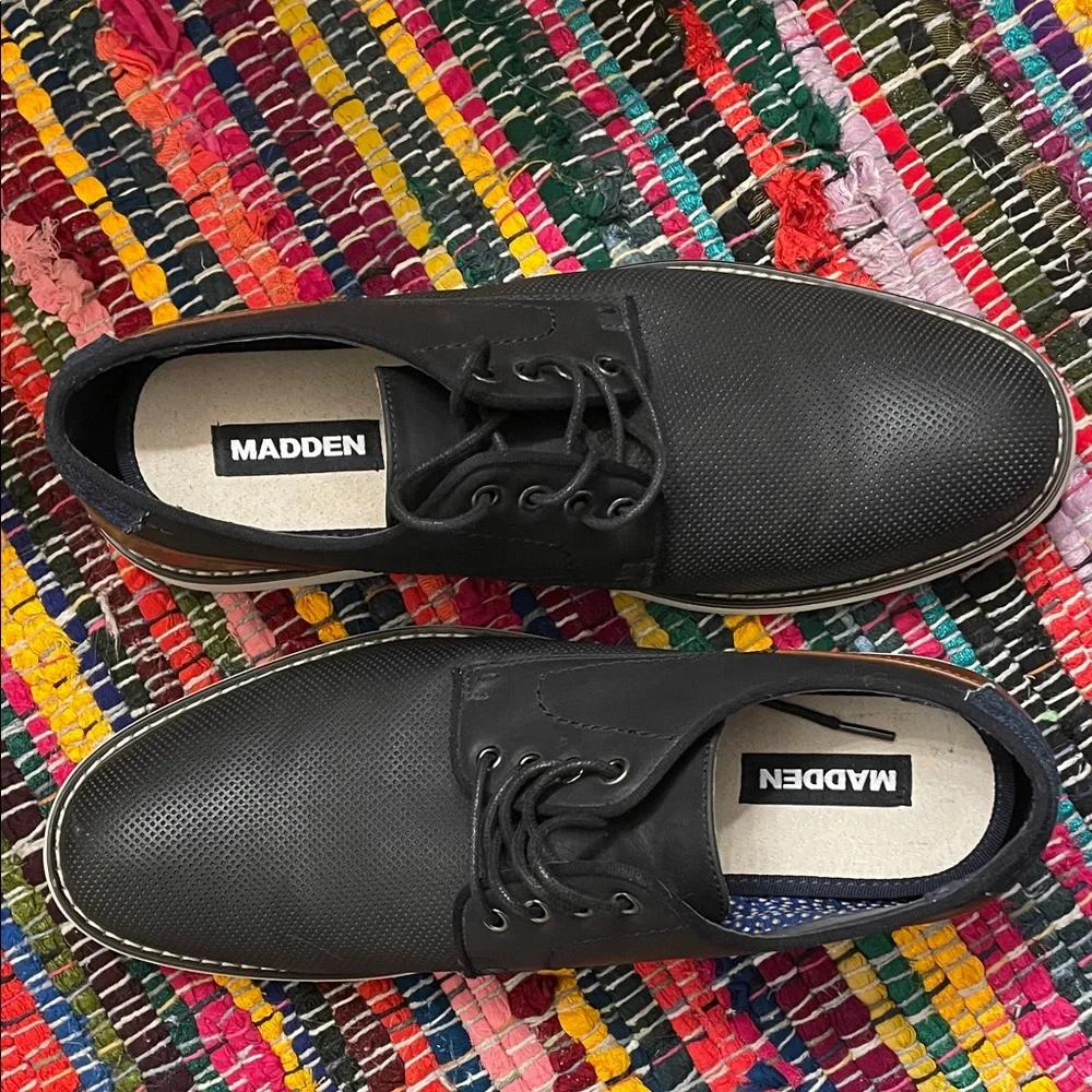 Steve Madden Black and Brown Men's Derbys - Picture 8 of 10